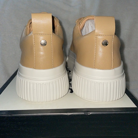 NWT J/SLIDES WEST Nude Leather Sneaker - Picture 10 of 15